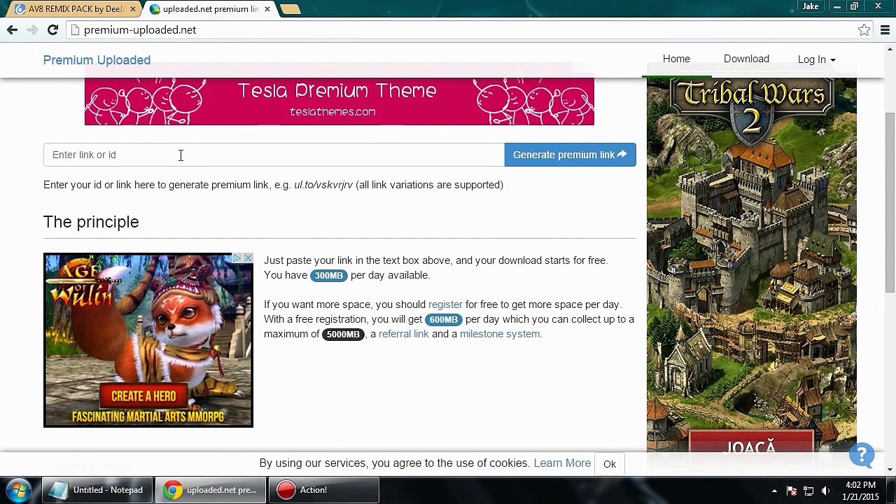 UPLOADED Premium Link Generator  Leech 2015