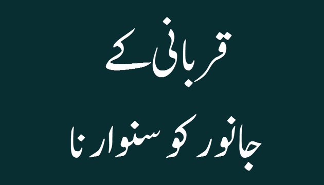 Qurbani Kay Janwar Ko Sawaarna - Madani Guldasta 233