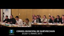 Conseil municipal du 12 mars 2015 à Quiévrechain - Partie 3