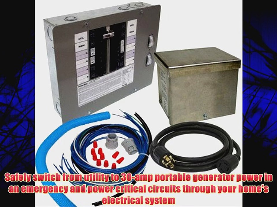 Generac 6295 30Amp 1016 Circuit Manual Transfer Switch Kit for