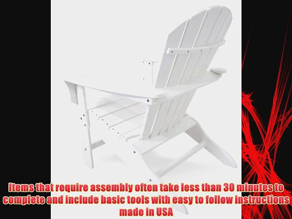 Trex Outdoor Furniture Cape Cod Adirondack Chair Classic White