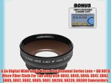 0.5x Digital Wide Angle Macro Professional Series Lens   DB ROTH Micro Fiber Cloth For The