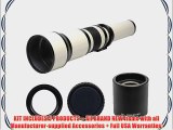 Phoenix 650-1300mm Telephoto Zoom Lens with 2x Teleconverter (=650-2600mm) for Sony Alpha DSLR