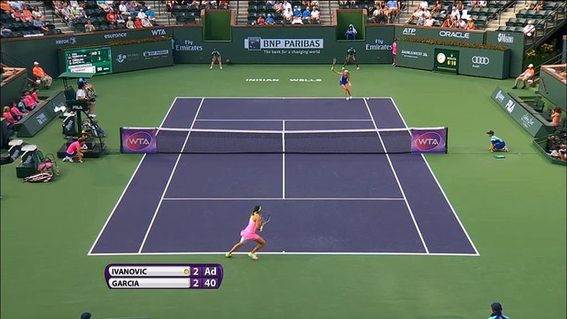 Indian Wells - Garcia confirme face à Ivanovic