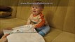 Un bebelus se supara ca ii este luat caietul - Copii Haiosi - Romania se Amuza