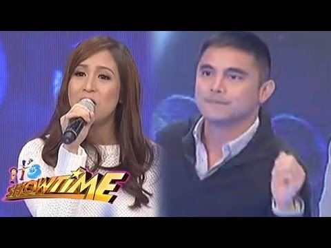 Marvin and Jolina show their sample on Sine Mo To!