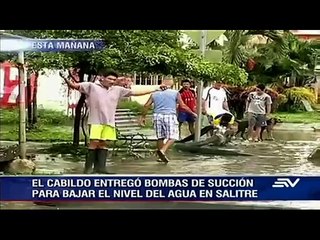 Pobladores de Salitre aseguran que todos los años quedan inundados