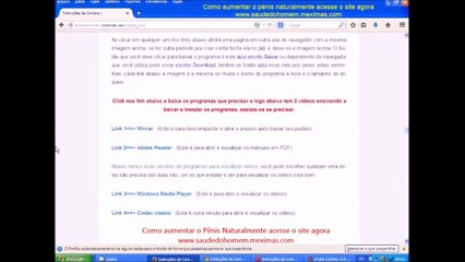 Como baixar os programas no site, veja aqui