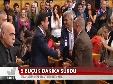 Selahattin Demirtaş'ın en kısa grup toplantısı 'HDP'liler nefes aldığı sürece başkan olamayacaksın'