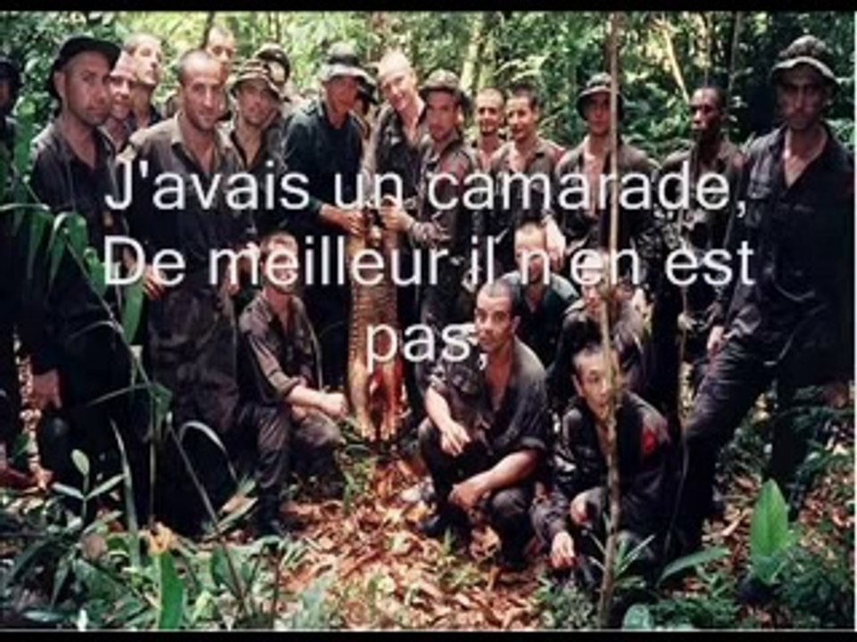 Chant Militaire: J'avais un camarade (paroles)