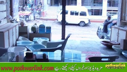 Rain in kallar syedan in side of the shop