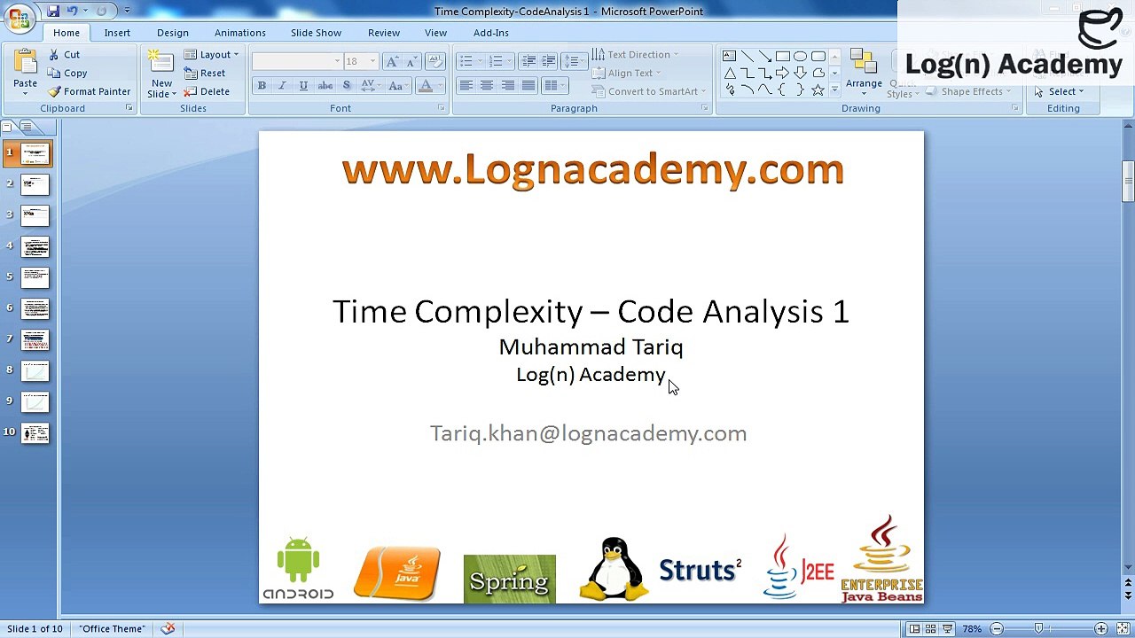 22. Data Structure and Implementation- Run-time complexity of an algorithm - Code Analysis-1