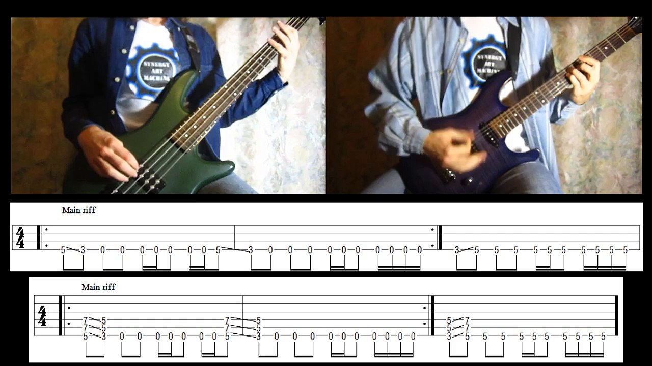Rammstein - Du Hast (Bass & Guitar lesson with TAB) - video Dailymotion