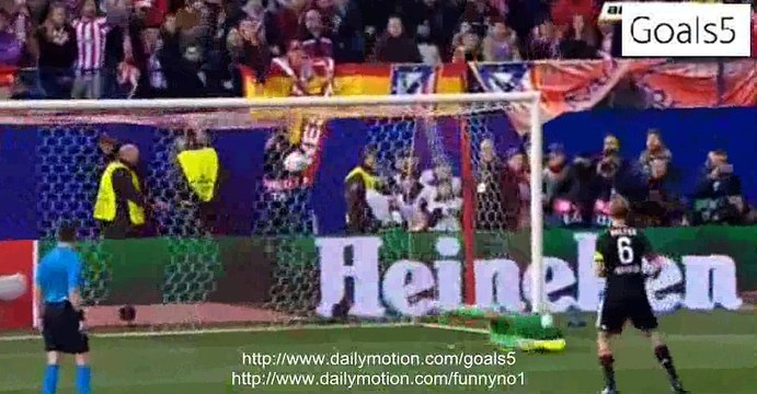 Atletico Madrid 1 - 0 Bayer Leverkusen Penalties ( 3 - 2 ) Champions League 17-3-2015