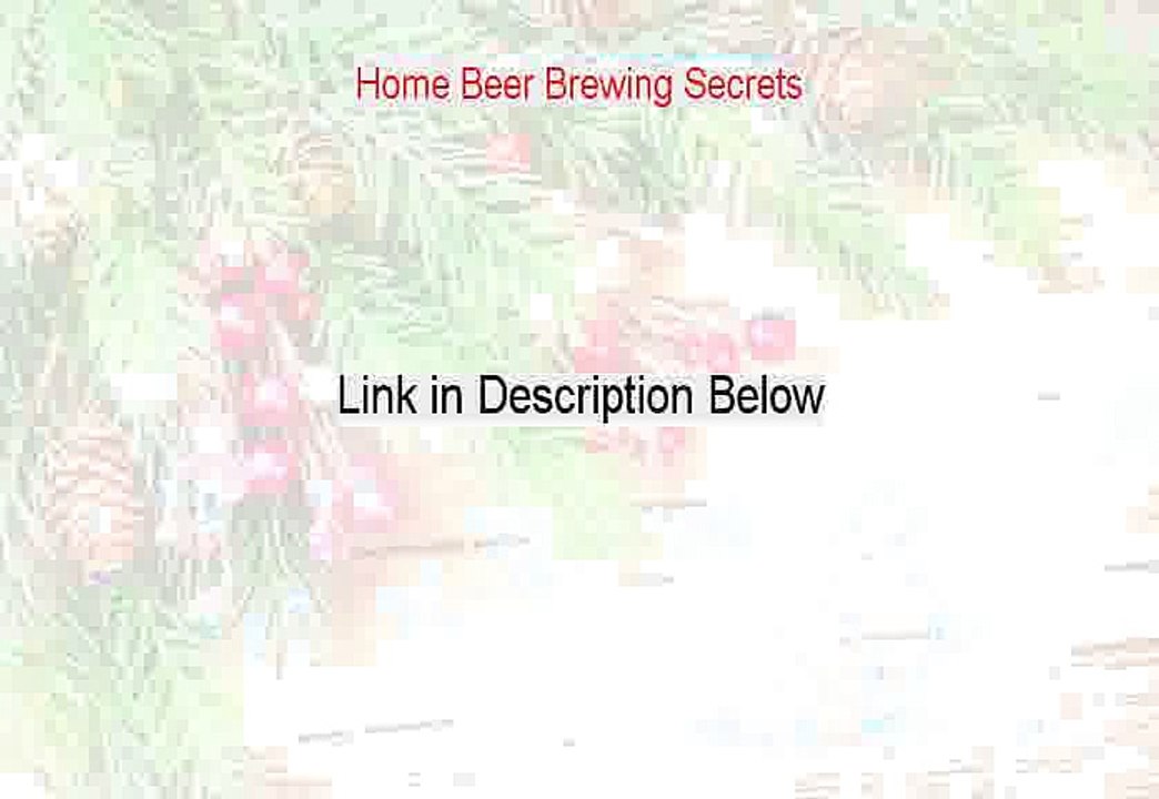 Home Beer Brewing Secrets PDF Free - Download Now [2015]