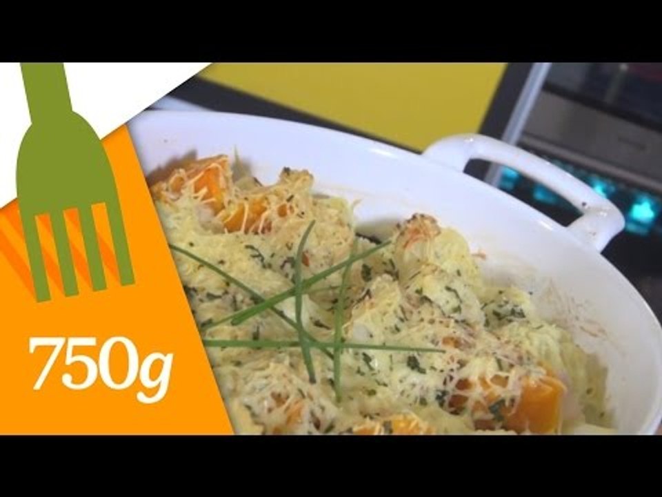 Recette de Gratin de chou-fleur et butternut - 750 Grammes