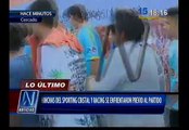 Sporting Cristal vs. Racing: hinchas se enfrentaron fuera del Estadio Nacional (VIDEO)