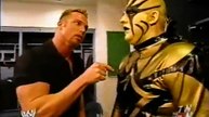 Test & Stacy Keibler & Goldust backstage