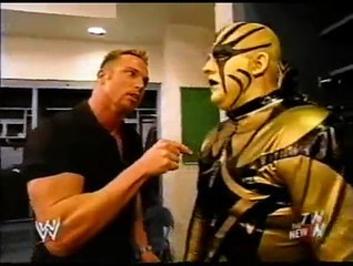 Test & Stacy Keibler & Goldust backstage