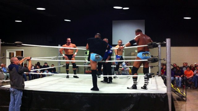The Empire (Steve Anthony & Tim Storm) vs. Battle Born John Saxon & Barrett Brown - NWA Bayou Independent Wrestling