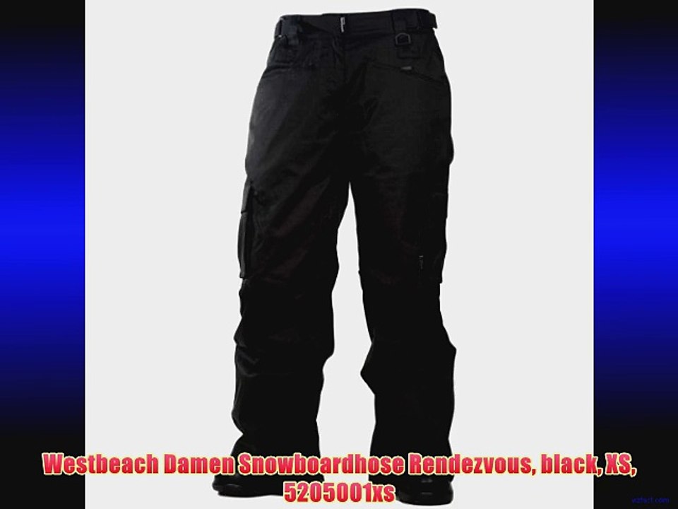 Westbeach Damen Snowboardhose Rendezvous black XS 5205001xs