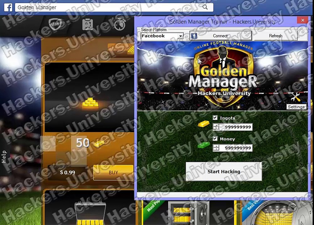 Golden Manager Cheats (Free Ingots and Money)