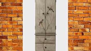 Chirp Jewelry Armoire 47Hx16Wx12D PEWTER