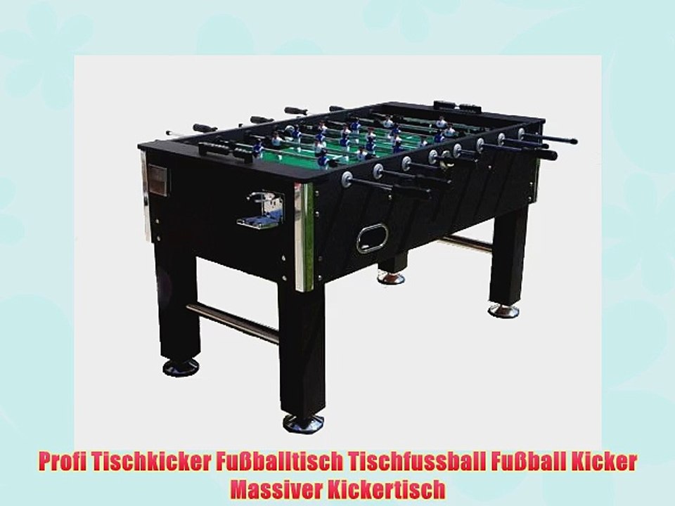 Profi Tischkicker Fu?balltisch Tischfussball Fu?ball Kicker Massiver Kickertisch