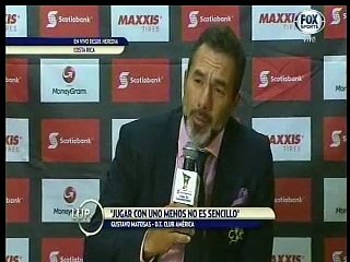 Gustavo Matosas tras perder ante Herediano