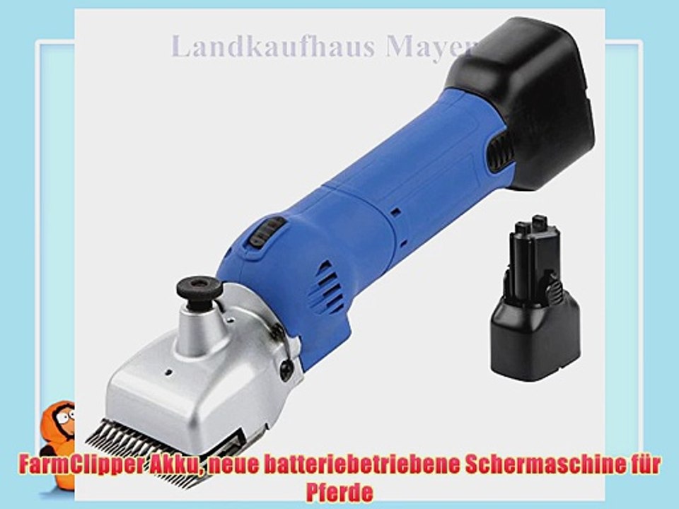 FarmClipper Akku neue batteriebetriebene Schermaschine f?r Pferde