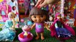 Dora the Explorer and Boots Bath toy Review - Toys unboxing & Play Doh for children