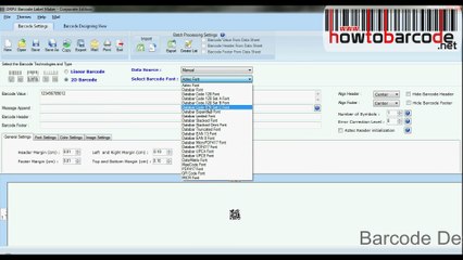 Databar code 128 Set C: How to design and print