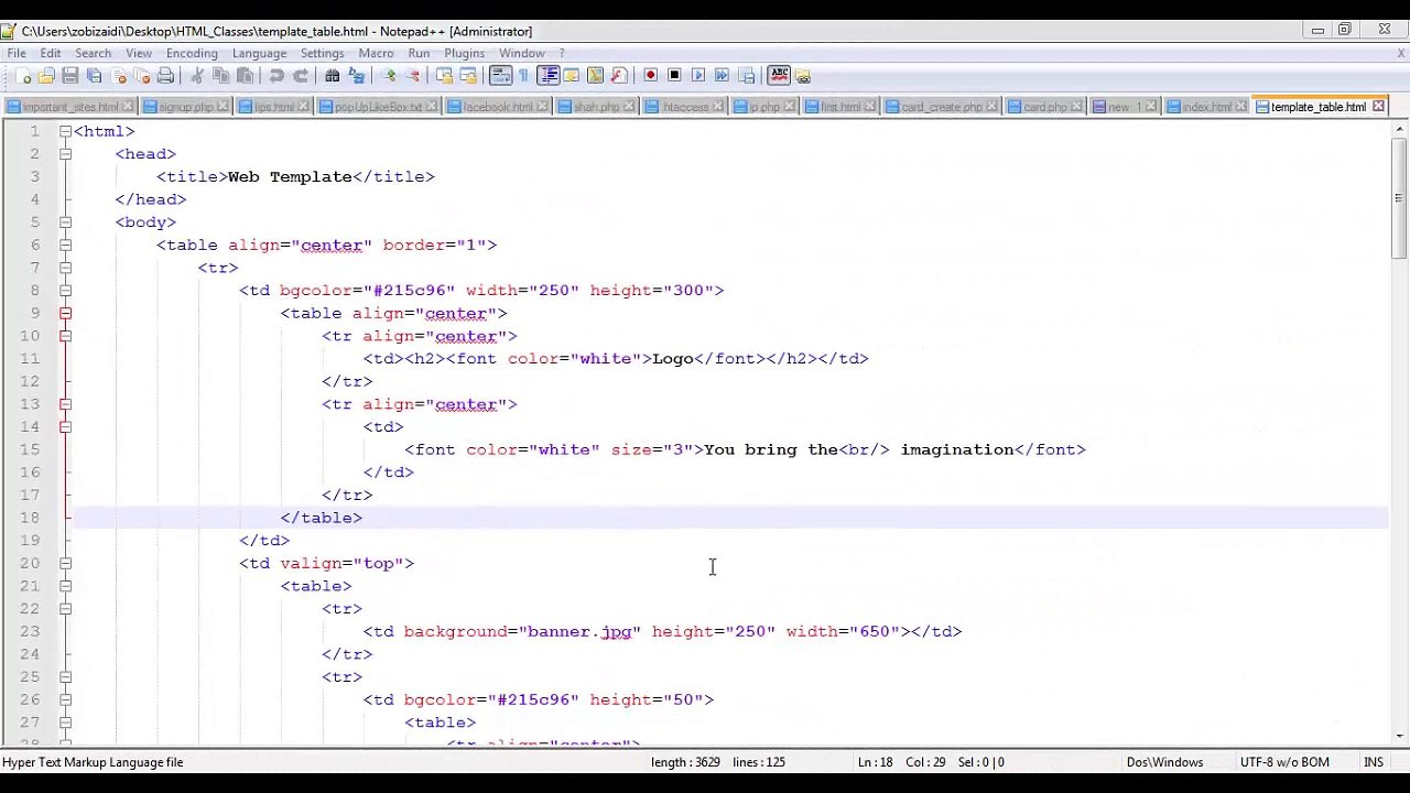HTML Form registration / signup input types in hindi urdu