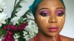Pretty Pink Nigerian Bridal Makeup Tutorial + Gele Tutorial || Tonitheartist