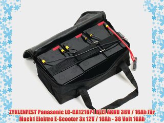 ZYKLENFEST Panasonic LC-CA1216P1 BLEI AKKU 36V / 16Ah f?r Mach1 Elektro E-Scooter 3x 12V /