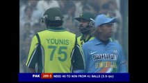 INZAMAM UL HAQ   OBSTRUCTING THE FIELD VS INDIA 1ST ODI 2006  HIGH QUALITY VERSION