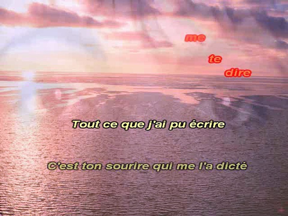 KARAOKE FRANCIS CABREL - A l'encre de tes yeux