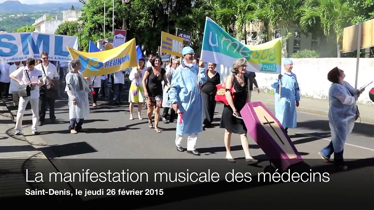 Loi Santé : la manifestation musicale des médecins de La Réunion