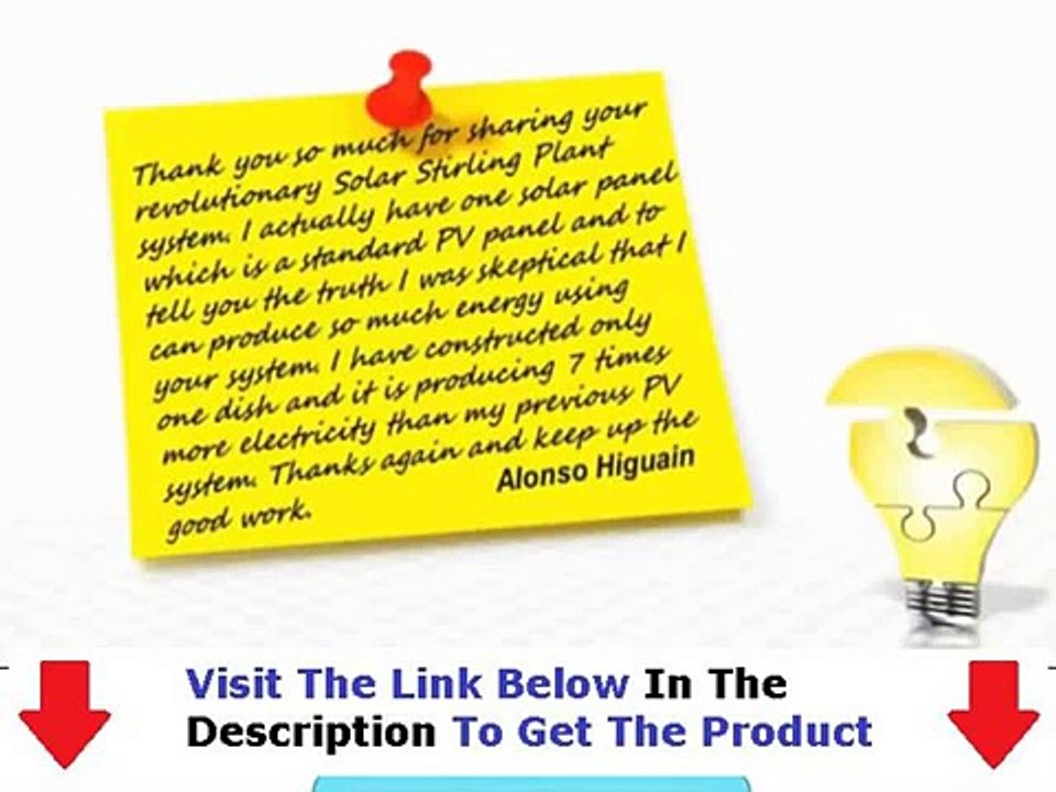 Solar Stirling Plant Real Review Bonus + Discount