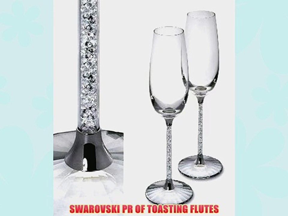 SWAROVSKI PR OF TOASTING FLUTES