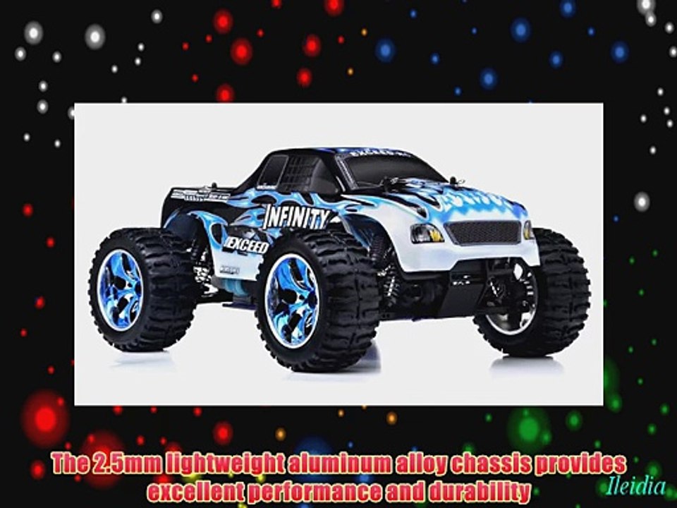 1/10 2.4Ghz Exceed RC Infinitve Nitro Gas Powered RTR Off Road Monster 4WD Truck Fire Blue