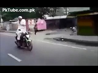 Funny Old Man Doing Amazing Exercise on Bike