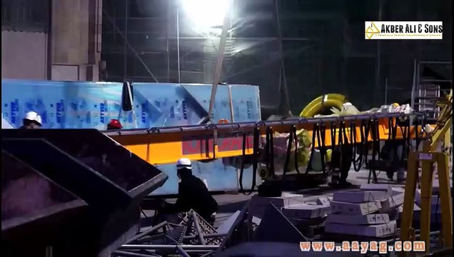 Installation of the Konecranes CXT Crane in the Basilica Of Sagrada Familia, Barcelona 2014