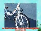 20 Zoll Alu Faltrad Klapp Rad Fahrrad Folding Bike SHIMANO Nexus 3 Gang LED