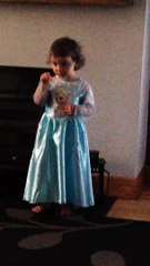 funny 2 year old shouting at her mummy for laughing while she was singing Disney Frozen