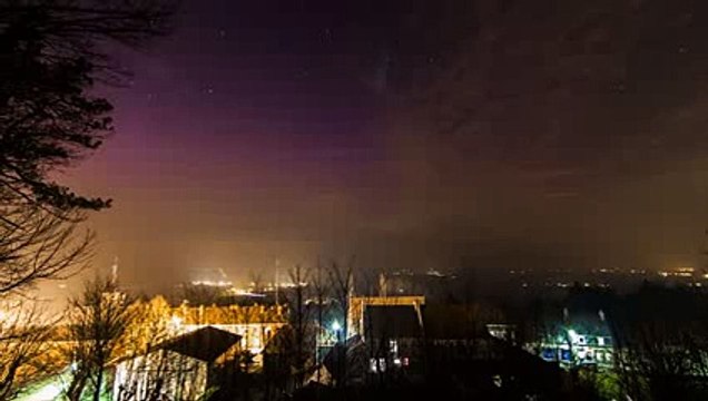 Aurore boréale nord de la France 17 mars 2015