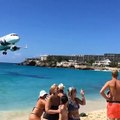 Insanely LOW St. Maarten Landing in Slow Motion!!