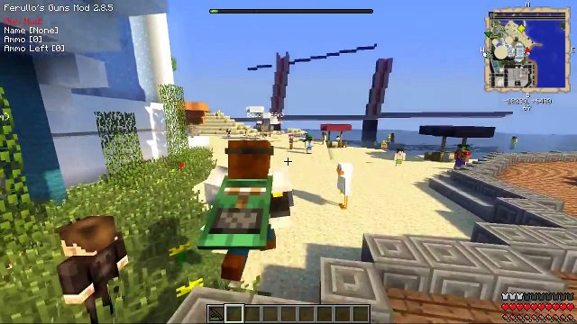 Minecraft Grand Theft Auto (GTA) QUAD BIKES, PRANKS & HOBOS Mods Showcase [Funny Moments]