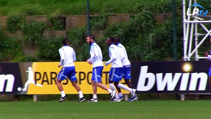 Soutien et chambrage lors de l'entraînement de mardi