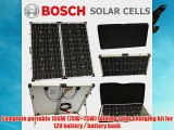 150W 12V Photonic Universe folding solar kit for charging a battery in a camper / caravan /
